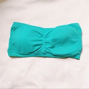 Bright blue bandeau